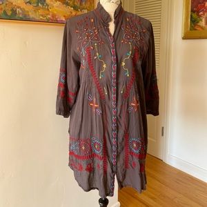 Charcoal Grey Lite Weight Button Down